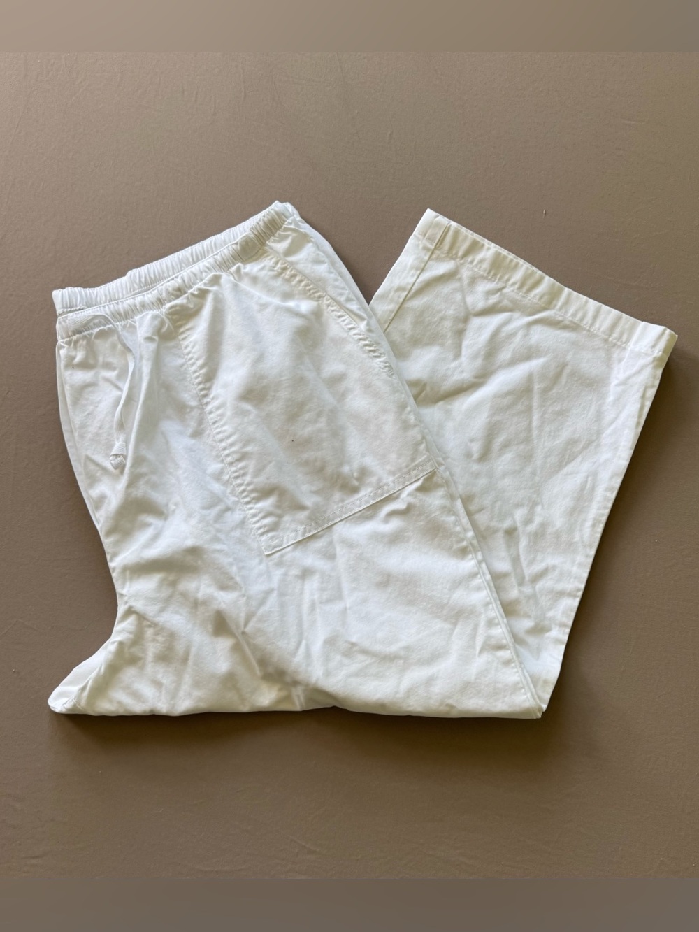 Vintage L.L.Bean High-Rise Straight-Leg Capri Canvas Pants